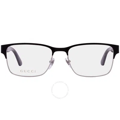 Gucci Demo Rectangular Men's Eyeglasses Gg0750o 001 56 In Black