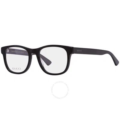 Gucci Round Glasses In Black-green-transparent