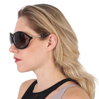 Shop Tom Ford Whitney Smoke Polarized Butterfly Ladies Sunglasses Ft0009 01d 64 In Black