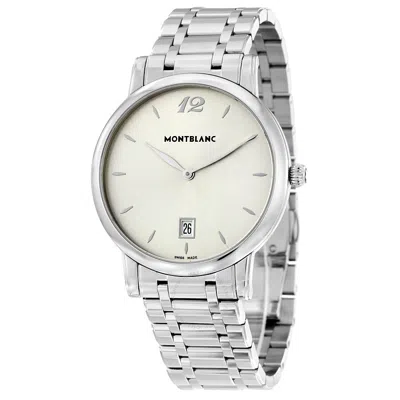 Shop Montblanc Star Classique Silver Dial Stainless Steel Men's Watch 108768