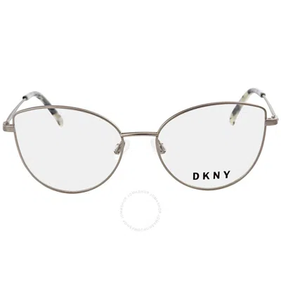 Shop Dkny Transparent Cat Eye Ladies Eyeglasses Dk1017 033 52 In Gun Metal / Gunmetal