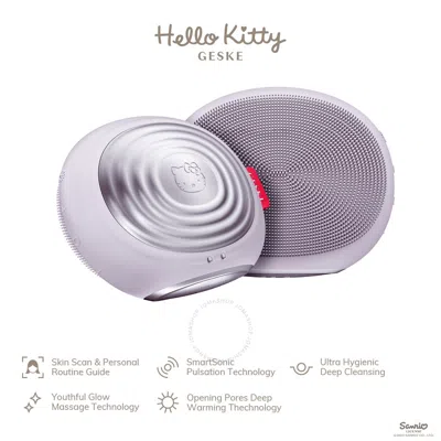 Shop Geske X Hello Kitty Smartappguided 5-in-1 Sonic Thermo Facial Brush In Purple