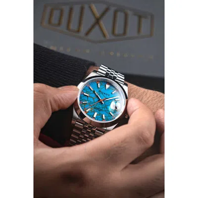 Shop Duxot Vezeto Automatic Blue Dial Men's Watch Dx-2061-44