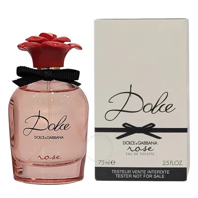 Shop Dolce & Gabbana Dolce And Gabbana Ladies Dolce Rose Edt Spray 2.5 oz (tester) Fragrances 3423222016258 In Green / Rose / White