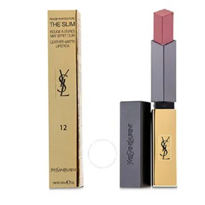 Shop Saint Laurent Yves  Ladies Rouge Pur Couture The Slim Matte Lipstick 0.08 oz #12 Nu Incongru Makeup 3