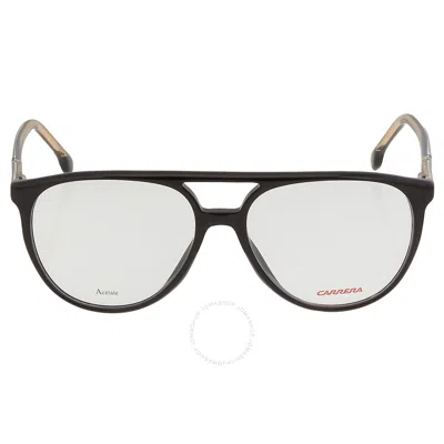 Shop Carrera Demo Aviator Unisex Eyeglasses  1124 807 54 In Black