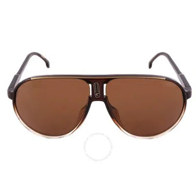 Shop Carrera Brown Pilot Unisex Sunglasses Champion65/n 00my/70 62