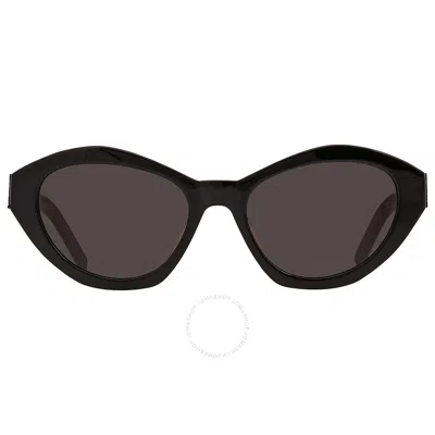 Shop Saint Laurent Grey Cat Eye Ladies Sunglasses Sl M60 001 54