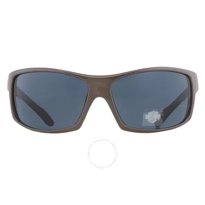 Shop Harley Davidson Smoke Wrap Men's Sunglasses Hd0140v 20b 70 In Grey