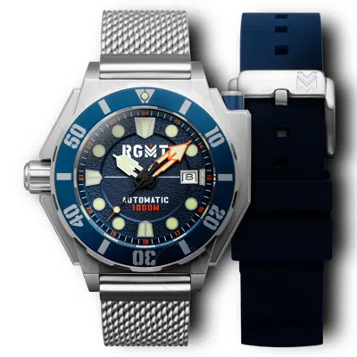 Shop Rgmt Torpedo Lefty Automatic Blue Dial Men's Watch Rg-8027-22 In Black / Blue