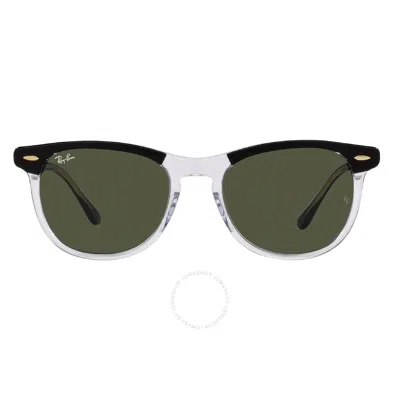 Shop Ray Ban Eagle Eye Green Pillow Unisex Sunglasses Rb2398 129431 53 In Black / Green