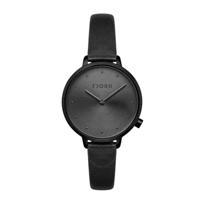 Shop Fjord Gyda Black Dial Ladies Watch Fj-6060-02
