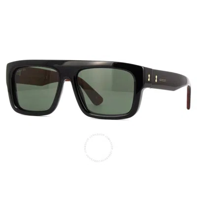 Gucci Grey Square Men's Sunglasses Gg1461s 001 55 In Black / Grey