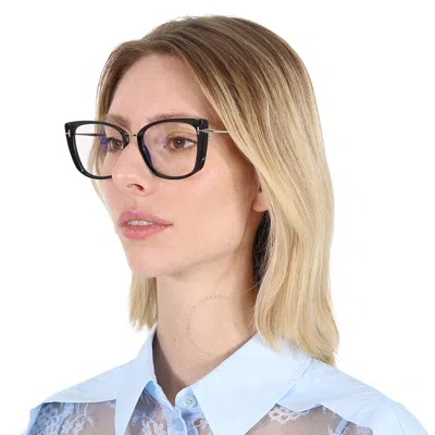Tom Ford Blue Light Block Cat Eye Ladies Eyeglasses Ft5816-b 001 53 In Black / Blue