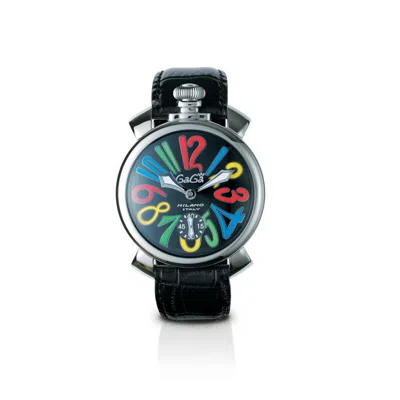 Shop Gagà Milano Gaga Milano Automatic Black Dial Men's Watch 5010mn02s0labk0 In Black / Multicolor