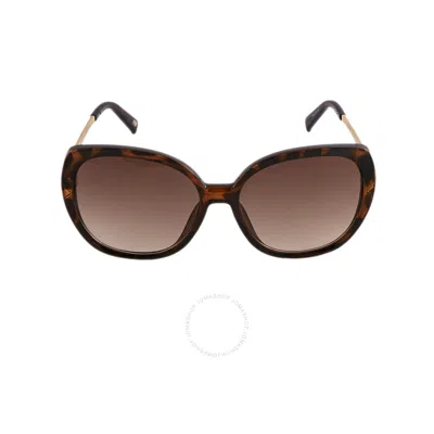 Shop Skechers Brown Gradient Butterfly Ladies Sunglasses Se6152 52f 57 In Brown / Dark