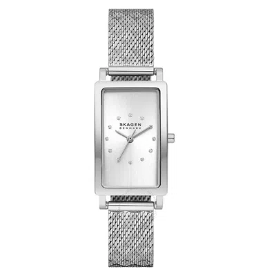 Shop Skagen Hagen Quartz Crystal Silver Dial Ladies Watch Skw3115
