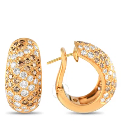 Shop Cartier Sauvage 18k Yellow Gold Diamond Earrings Ca14 031524 In Multi-color