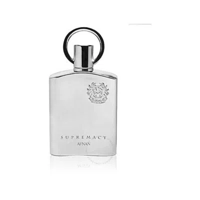 Shop Afnan Men's Supremacy Silver Edp Spray 3.3 oz (tester) Fragrances 7290115045512 In Black / Silver