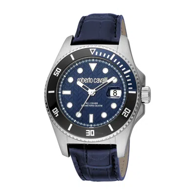 Shop Roberto Cavalli Fashion Watch Quartz Blue Dial Men's Watch Rc5g042l0025