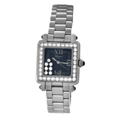 Shop Chopard Happy Sport Quartz Diamond Blue Dial Ladies Watch 27/8362