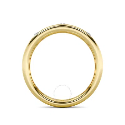Shop Grown Gorgeous Lab Grown Dazzling Band 14k Yellow Gold Ring 1/8 Ctw Certified (f Vs2)