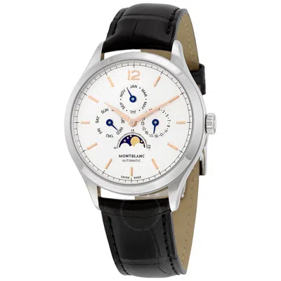 Shop Montblanc Heritage Chronometrie Quantieme Automatic Moon Phase Men's Watch 112534 In Black / Gold / Rose / Rose Gold / Silver / White