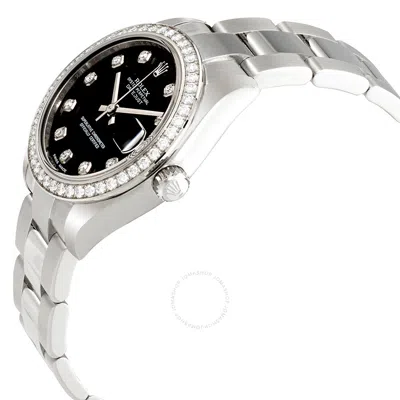 Shop Rolex Datejust Lady 31 Diamond Black Dial Ladies Watch 178384bkdo In Black / Gold / Gold Tone / White