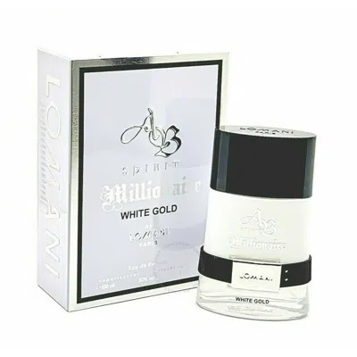Shop Lomani Men's Spirit Millionaire White Gold Edp 3.4 oz (tester) Fragrances 000000007185 In Gold / White