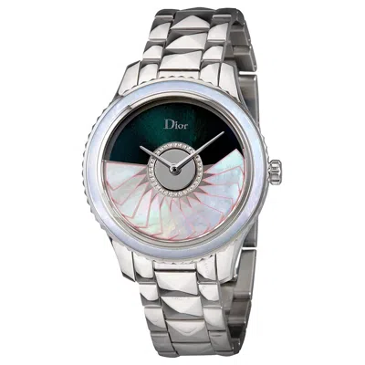 Shop Dior Viii Grand Bal Automatic Ladies Watch Cd153b11m002 In Blue / Green / Mother Of Pearl