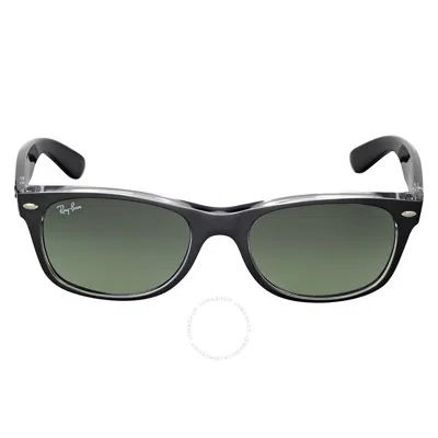 Shop Ray Ban New Wayfarer Color Mix Grey Gradient Unisex Sunglasses Rb2132 614371 52 In Grey / Gun Metal / Gunmetal