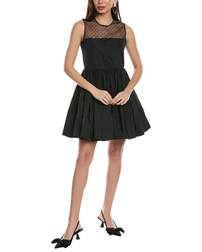 Shop Red Valentino Sleeveless Mini Dress In Black