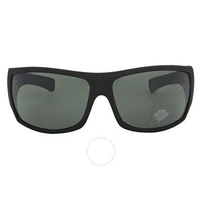 Shop Harley Davidson Green Men's Sunglasses Hd0158v 05n 66 In Black / Green