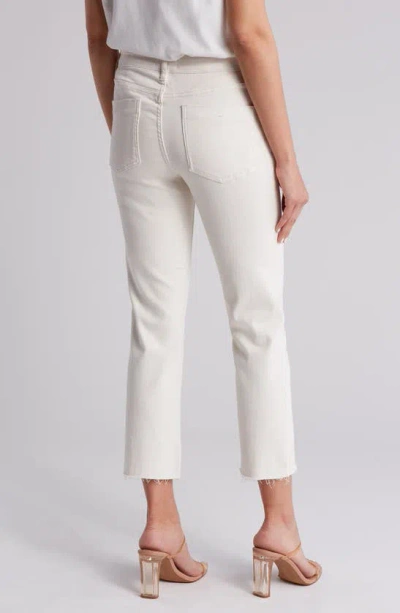 Oat New York Kick Flare Mid Rise Jeans In Winter Arctic