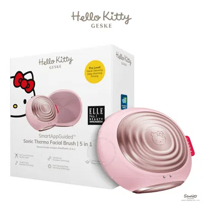 Shop Geske X Hello Kitty Sonic Thermo Facial Brush 5 In 1 In Pink