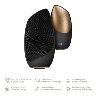 Geske Smartappguided Sonic Thermo Facial Brush 6 In 1 In Gray