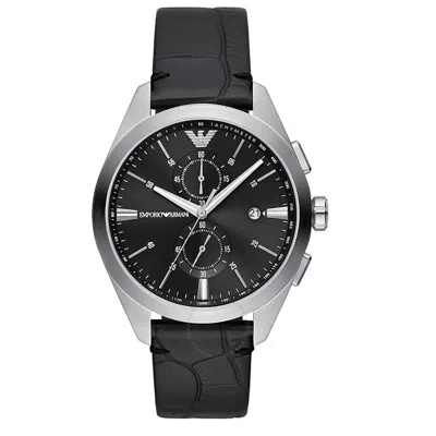 Shop Emporio Armani Chronograph Quartz Black Dial Men's Watch Ar11542