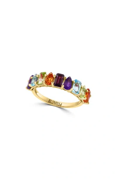 Shop Effy 14k Gold Multi Gemstone Ring In Gold/ Multi