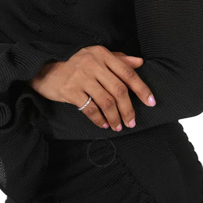 Swarovski Metal Matrix Ring Embellished With Crystals In Pink