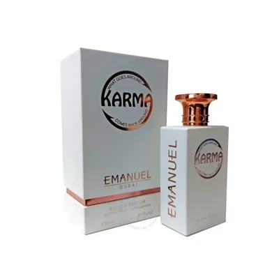Shop Emanuel Unisex Karma White Edp 2.7 oz Fragrances 3021011020518 In Orange / White