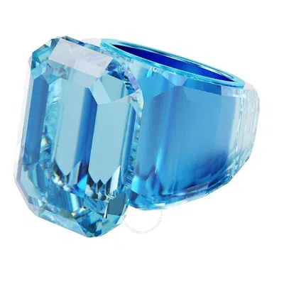 Shop Swarovski Blue Lucent Octagon Cut Cocktail Ring