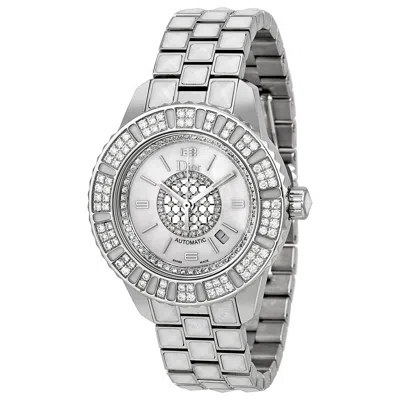 Shop Dior Christal Mother Of Pearl Dial Ladies Watch Cd113512m001 In Mop / Mother Of Pearl / White