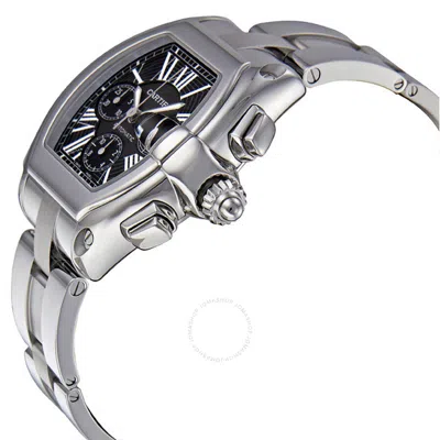 Shop Cartier Roadster Chronograph Black Dial Men's Watch W62020x6