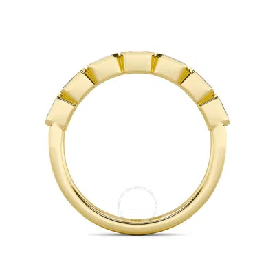 Shop Grown Gorgeous Lab Grown Dazzling Band 14k Yellow Gold Ring 1 Ctw Certified (f Vs2)