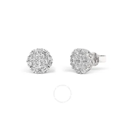 Shop Grown Gorgeous Lab Grown Beautiful Earrings 14k White Gold Earring 1 1/2 Ctw Certified (f Vs2)