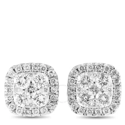Shop Lb Exclusive 14k White Gold 2.0ct Diamond Earrings Er28524 In Multi-color
