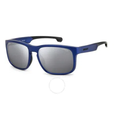 Shop Carrera Silver Square Men's Sunglasses  Ducati 001/s 0tzq/t4 57 In Blue / Silver
