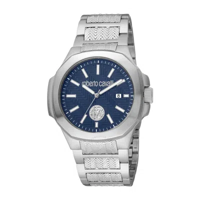 Shop Roberto Cavalli Fashion Watch Quartz Blue Dial Men's Watch Rc5g050m0065