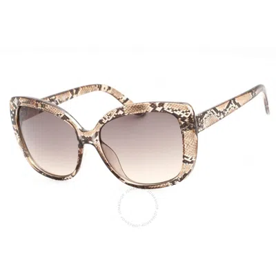 Shop Guess Factory Brown Gradient Butterfly Ladies Sunglasses Gf0383 45f 57
