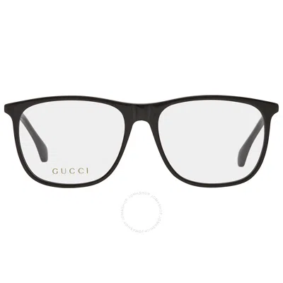 Shop Gucci Demo Square Men's Eyeglasses Gg0554o 001 55 In N/a